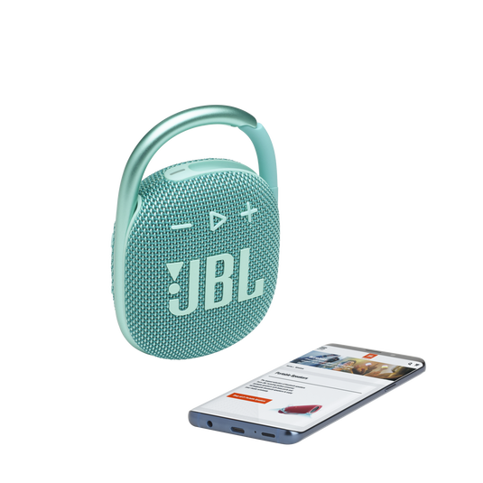 JBL Clip 4 - Teal - Ultra-portable Waterproof Speaker - Detailshot 1 image number null