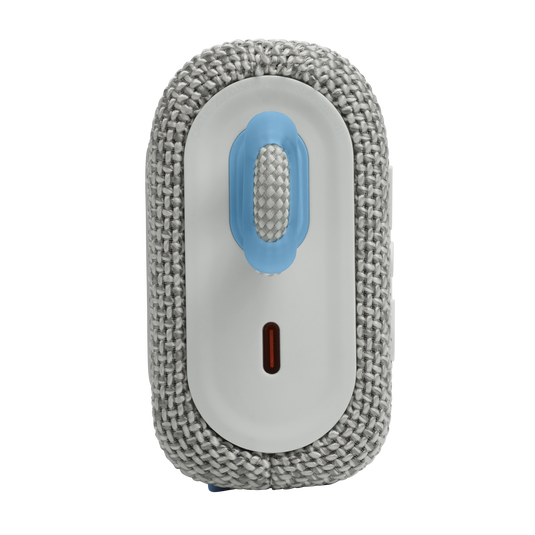 JBL Go 3 Eco - White - Ultra-portable Waterproof Speaker - Left image number null