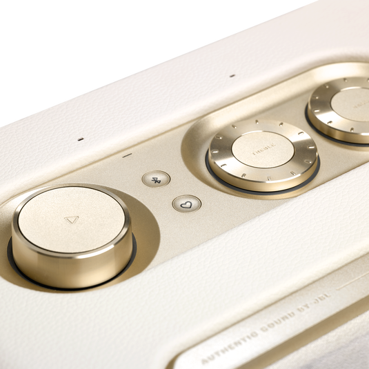 JBL Authentics 200 - White - Smart home speaker with Wi-Fi, Bluetooth and Voice Assistants with retro design - Detailshot 5 image number null