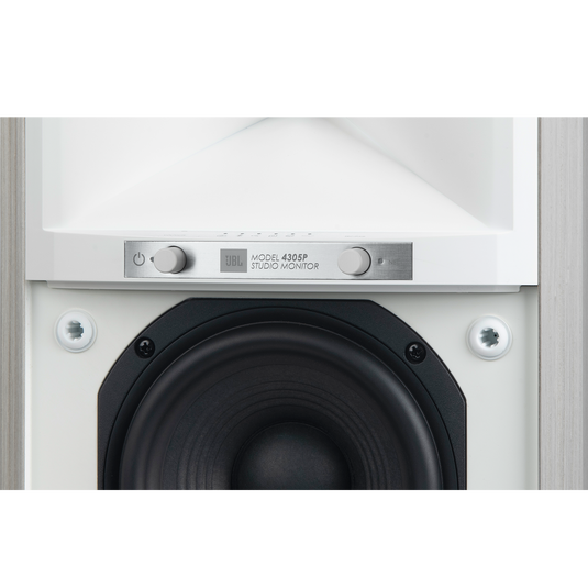 4305P Studio Monitor - White Aspen - Powered Bookshelf Loudspeaker System - Detailshot 7 image number null