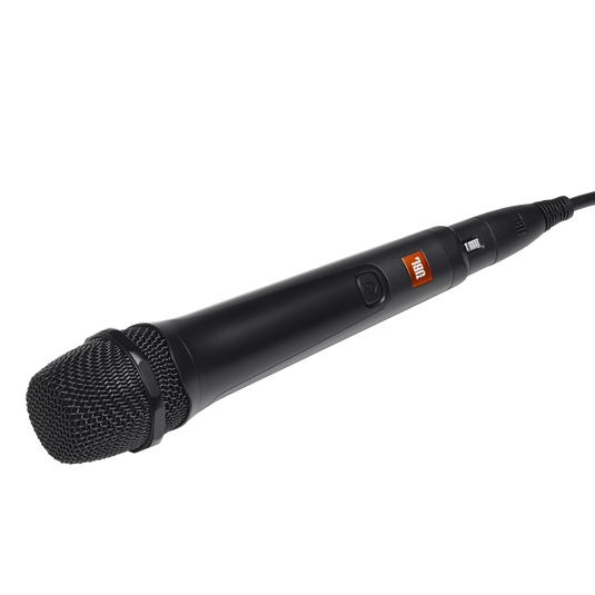JBL PBM100 Wired Microphone - Black - Wired Dynamic Vocal Mic with Cable - Right image number null