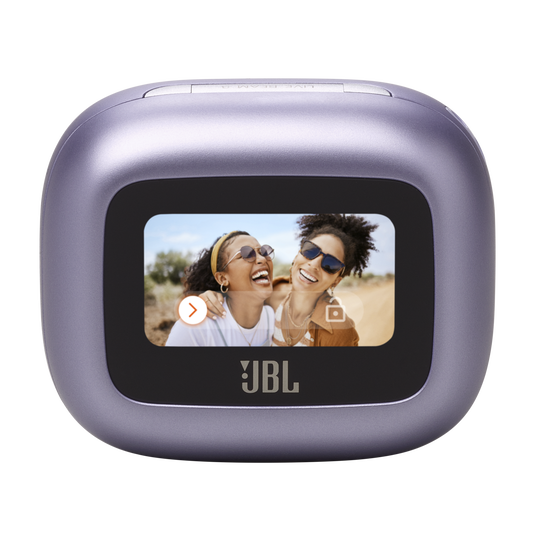JBL Live Beam 3 - Purple - True wireless noise-cancelling closed-stick earbuds - Detailshot 2 image number null