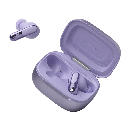 JBL Live Beam 3 - Purple - True wireless noise-cancelling closed-stick earbuds - Detailshot 8 image number null