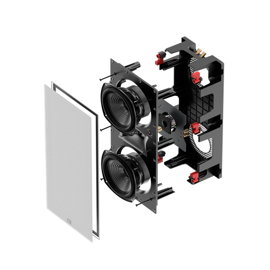 Studio 66LCR - White - Dual 6.5" (165mm) 2-way In-Wall Loudspeaker - Right image number null