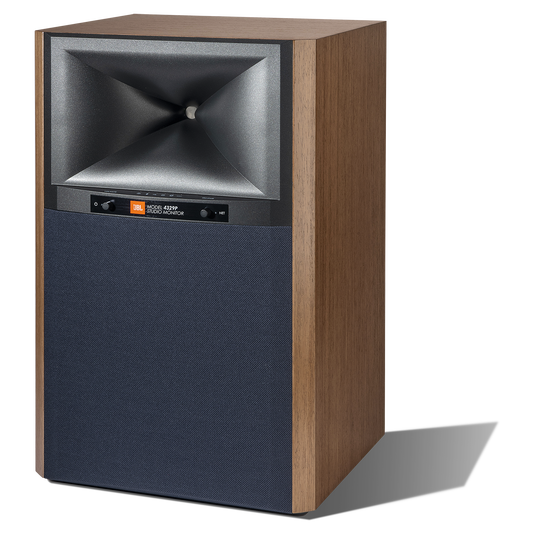 4329P Studio Monitor Powered Loudspeaker System - Natural Walnut - Powered Bookshelf Loudspeaker System - Detailshot 1 image number null