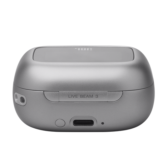 JBL Live Beam 3 - Silver - True wireless noise-cancelling closed-stick earbuds - Detailshot 4 image number null
