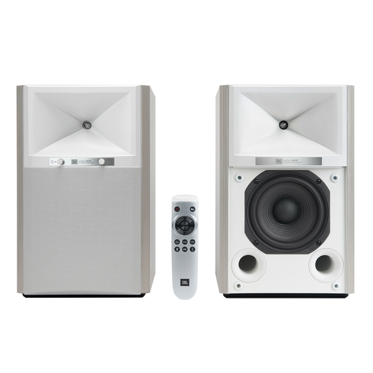 4305P Studio Monitor - White Aspen - Powered Bookshelf Loudspeaker System - Hero image number null