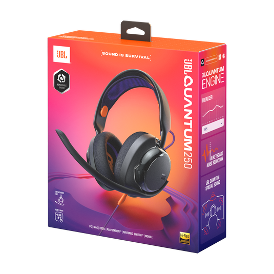 JBL QUANTUM 250 ゲーミングヘッドセット JBL Quantum 250 | Wired multiplatform gaming headset