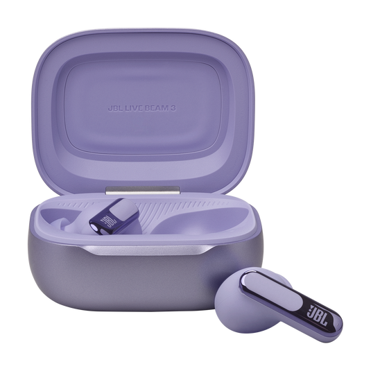 JBL LIVE BEAM 3 パープル　ワイヤレスイヤホン JBL Live Beam 3 | True wireless noise-cancelling closed-stick earbuds