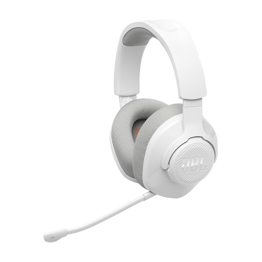 JBL Quantum 360 Wireless - White - Wireless over-ear gaming headset with surround sound and detachable mic - Hero image number null