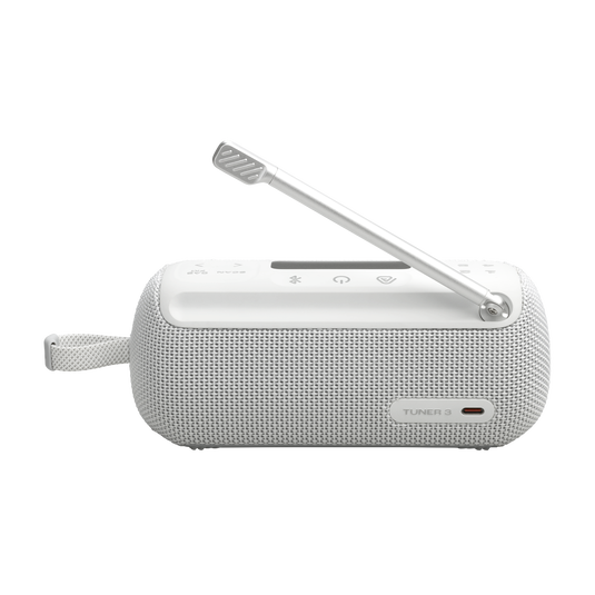 JBL Tuner 3 - White - Portable DAB/DAB+/FM radio with Bluetooth - Back image number null