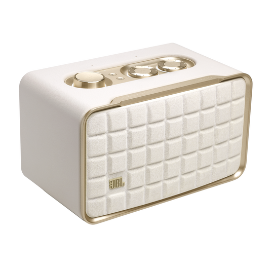 JBL Authentics 200 - White - Smart home speaker with Wi-Fi, Bluetooth and Voice Assistants with retro design - Hero image number null