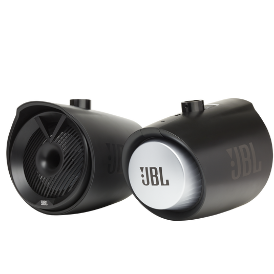 JBL Tower X Marine MT8HLB - Black Gloss - 8" (200mm) enclosed two-way marine audio tower speaker with 1" (25mm) horn loaded compression tweeter – Black - Detailshot 2 image number null