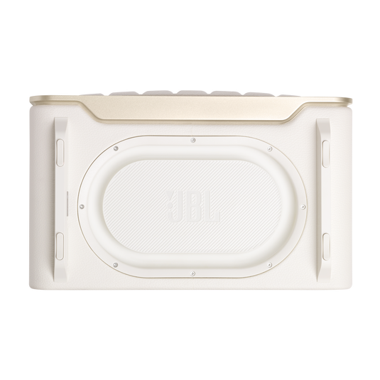 JBL Authentics 200 - White - Smart home speaker with Wi-Fi, Bluetooth and Voice Assistants with retro design - Bottom image number null