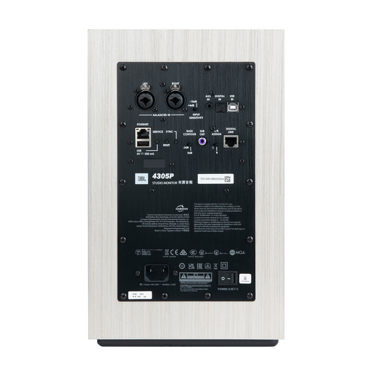 4305P Studio Monitor - White Aspen - Powered Bookshelf Loudspeaker System - Detailshot 8 image number null