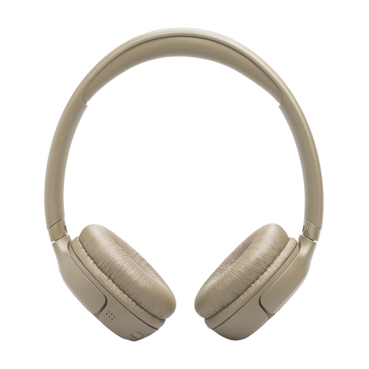 Béžové slúchadlá JBL Tune 530BT – oficiálny čelný záber výrobcu