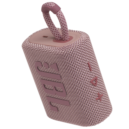 JBL Go 3 - Pink - Portable Waterproof Speaker - Detailshot 2 image number null