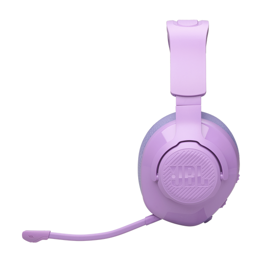 JBL Quantum 360 Wireless - Purple - Wireless over-ear gaming headset with surround sound and detachable mic - Left image number null