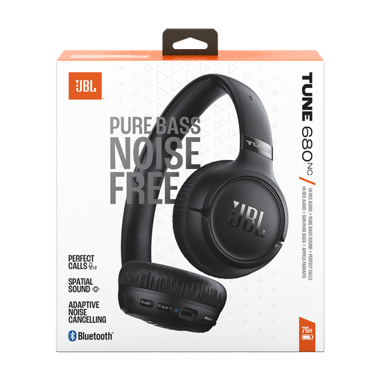 【一度使用】JBL TUNE 680NC ワイヤレスヘッドホン 黒 JBL Tune 680NC | Wireless on-ear Noise cancelling headphones