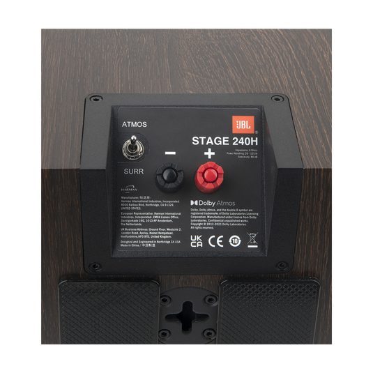 Stage 240H - Espresso - 2-Way 4.5-inch (114mm) Dolby Atmos® Surround Sound Loudspeaker - Pair - Detailshot 8 image number null