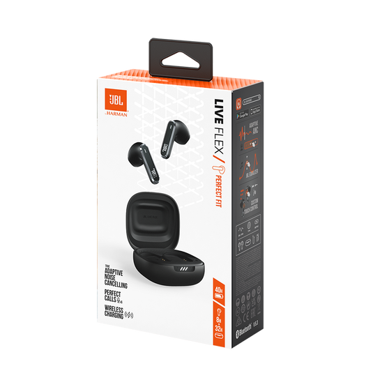 JBL Live Flex - Black - True wireless Noise Cancelling earbuds - Detailshot 15 image number null