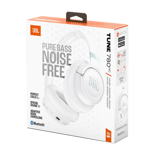JBL Tune 780NC - White - Wireless over-ear Noise Cancelling headphones - Detailshot 15 image number null