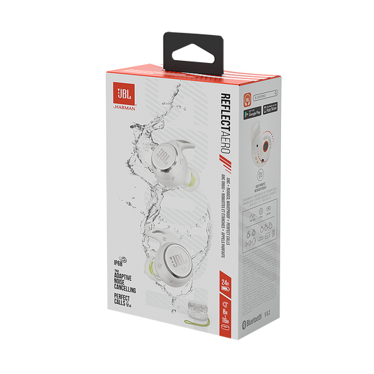 JBL Reflect Aero TWS - White - True wireless Noise Cancelling active earbuds - Detailshot 10 image number null