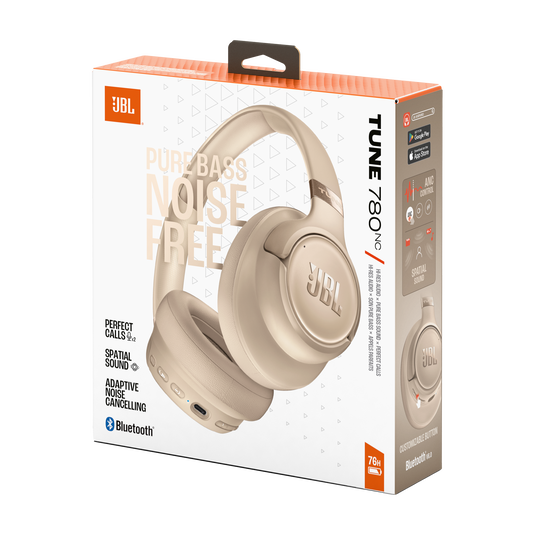 JBL Tune 780NC - Beige - Wireless over-ear Noise Cancelling headphones - Detailshot 15 image number null