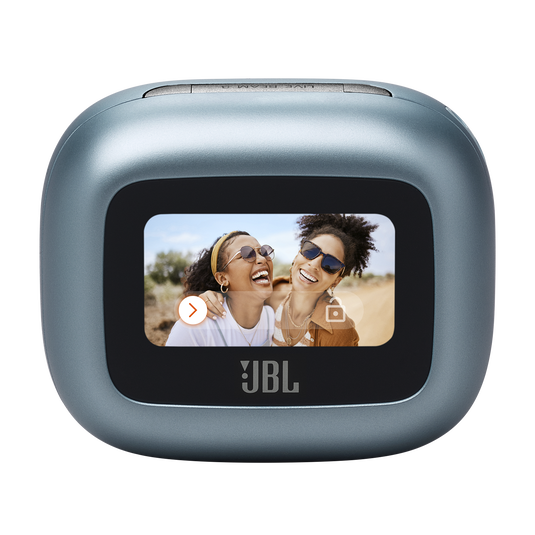 JBL Live Beam 3 - Blue - True wireless noise-cancelling closed-stick earbuds - Detailshot 2 image number null