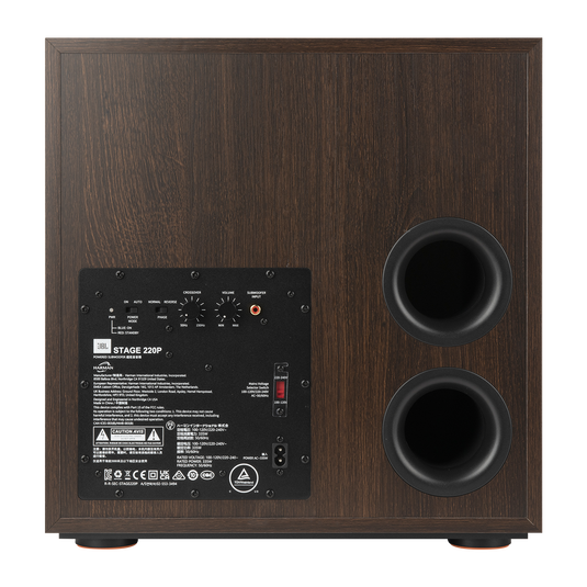 Stage 220P - Espresso - 12-inch (300mm) 500W Powered Subwoofer - Detailshot 7 image number null