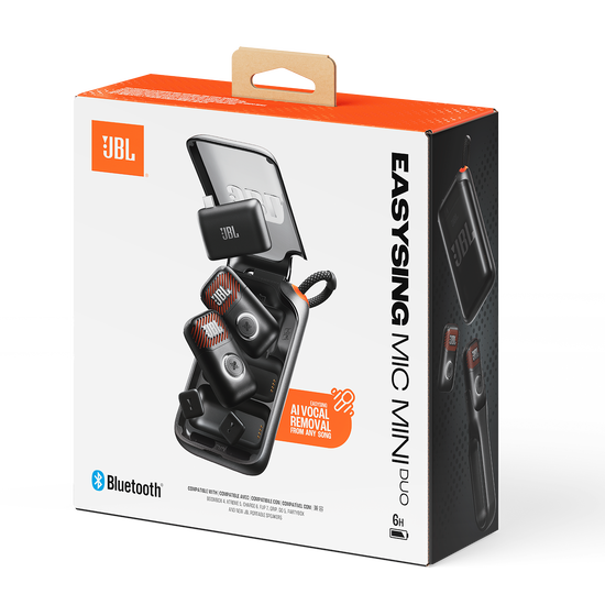JBL EasySing Mic Mini Duo 小型ワイヤレスマイク JBL EasySing Mic Mini Duo | Mini AI-powered microphone with real