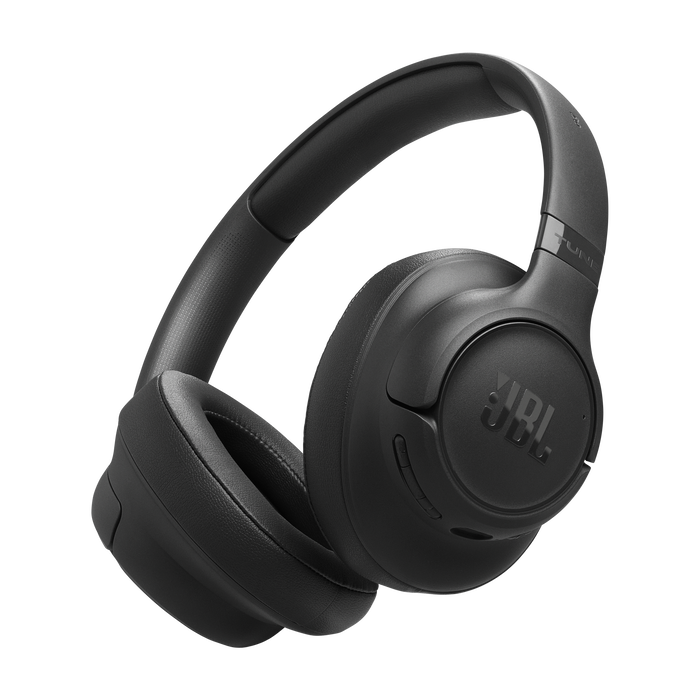Jbl tune 730bt črne bluetooth naglavne brezžične slušalke sprednji pogled