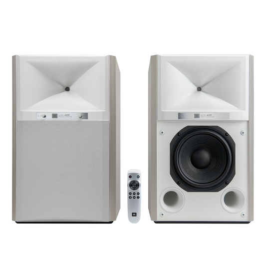 4329P Studio Monitor Powered Loudspeaker System - White Aspen - Powered Bookshelf Loudspeaker System - Hero image number null