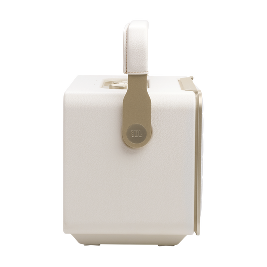 JBL Authentics 300 - White - Portable smart home speaker with Wi-Fi, Bluetooth and voice assistants with retro design. - Right image number null