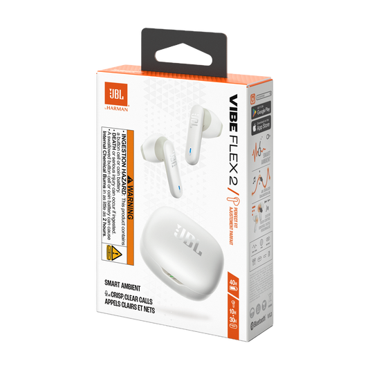 JBL Vibe Flex 2 - White - True Wireless Earbuds - Detailshot 15 image number null