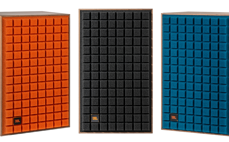 L82 Classic MkII Retro design with iconic JBL styling and vintage Quadrex foam grille in a choice of black, orange, or blue - Image