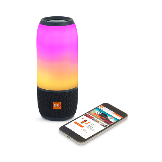 JBL Pulse 3 - Black - Waterproof portable Bluetooth speaker with 360&deg; lightshow and sound. - Detailshot 3 image number null