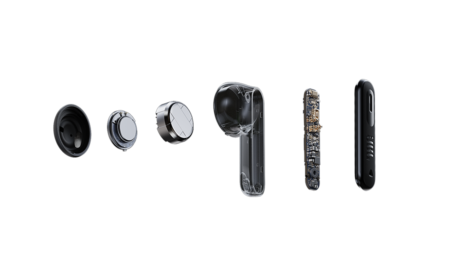 JBL Tune Flex 2 Ghost Edition 6 mics for perfect calls and customized call experience - Image