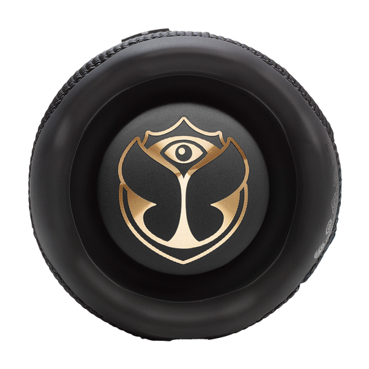 JBL Flip 7 Tomorrowland - Black - Portable waterproof and drop-proof speaker designed by JBL x Tomorrowland - Right image number null