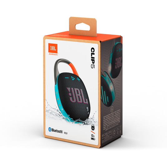 JBL Clip 5 - Black and Orange - Ultra-portable waterproof speaker - Detailshot 15 image number null