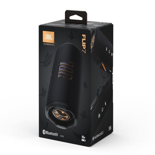 JBL Flip 7 Tomorrowland - Black - Portable waterproof and drop-proof speaker designed by JBL x Tomorrowland - Detailshot 2 image number null