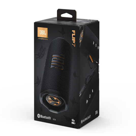 JBL Flip 7 Tomorrowland - Black - Portable waterproof and drop-proof speaker designed by JBL x Tomorrowland - Detailshot 2 image number null