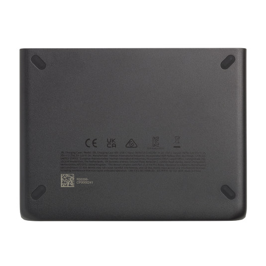 JBL Battery 600 with Charging Case - Black - An easy-to-replace spare battery with charging case - Bottom image number null