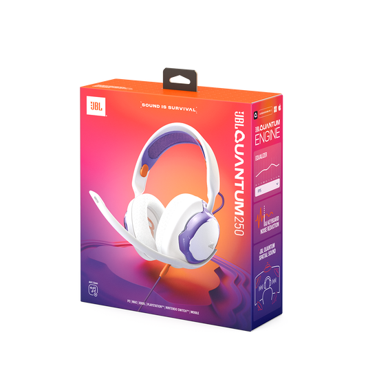 JBL Quantum 250 - White - Wired multiplatform gaming headset - Detailshot 15 image number null