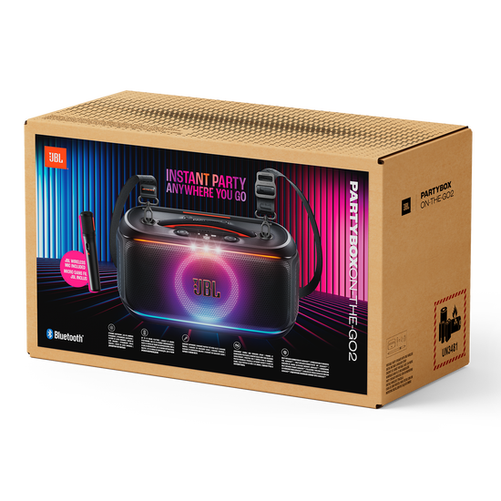 JBL PartyBox On-the-Go 2 | Portable party speaker with one