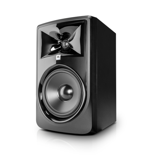 JBL 308P MkII - Black - Powered 8" (20.32 cm) Two-Way Studio Monitor - Hero image number null