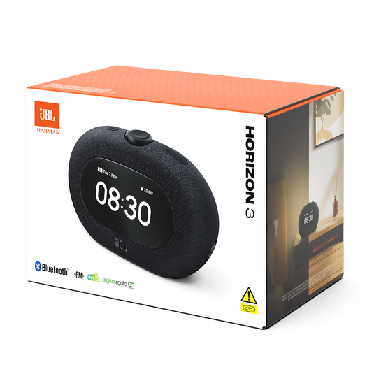 HORIZON 3 JBL PRO SOUND ブラック JBL Horizon 3 | Bluetooth® clock radio speaker with DAB/DAB+/FM