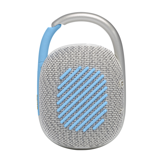 Parlante JBL Clip 4 portátil con bluetooth waterproof gris
