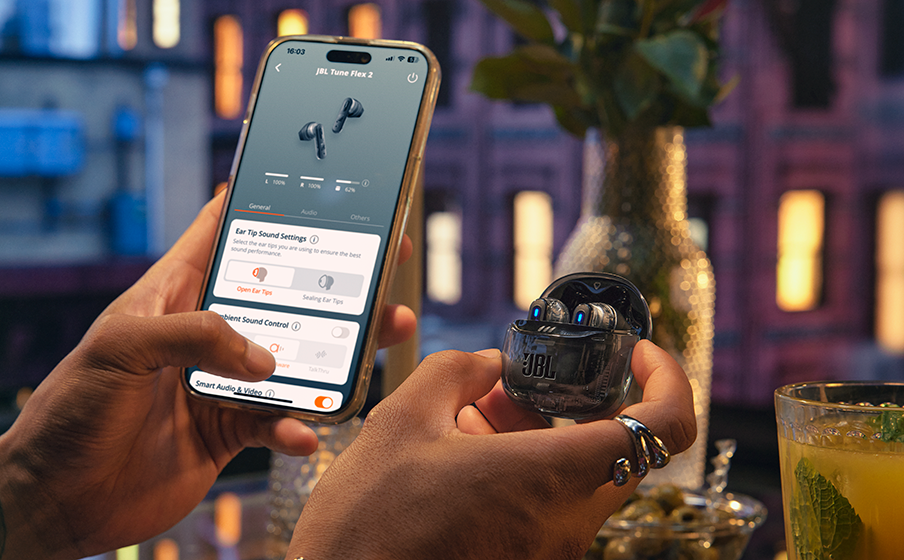 JBL Tune Flex 2 Ghost Edition JBL Pure Bass Sound with Spatial Sound - Image