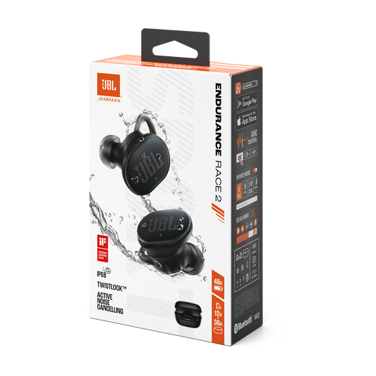 JBL Endurance Race 2 - Black - Waterproof sports true wireless earbuds - Detailshot 15 image number null